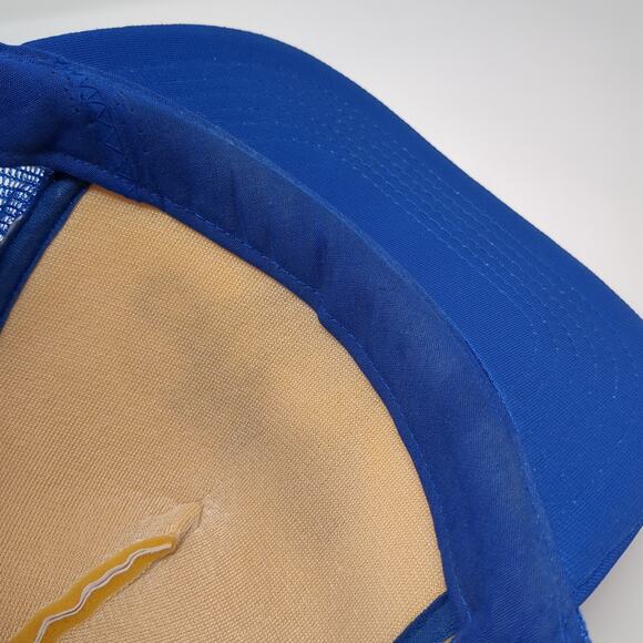 Del Webb's Sun City West Arizona Snapback Trucker Hat Blue L Mesh Back Topac - Picture 9 of 10